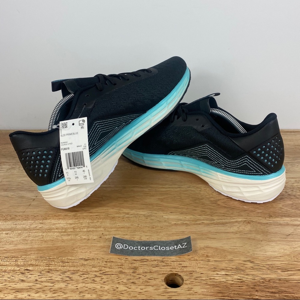 NEW Adidas SL20 Primeblue Lightstrike Black Run - Picture 5 of 8